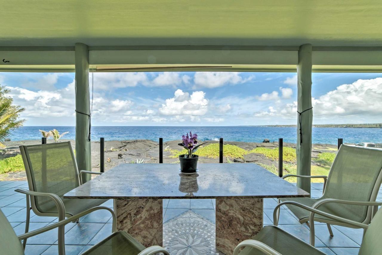 Direct Oceanfront, Big Island Home Keaau Exterior foto